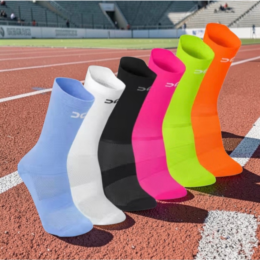 MEIA ESPORTIVA POLIAMIDA CORRIDA UNISSEX CANO MEDIO ESPORTES ACADEMIA PUNHO 3D CICLISMO SPINNIG
