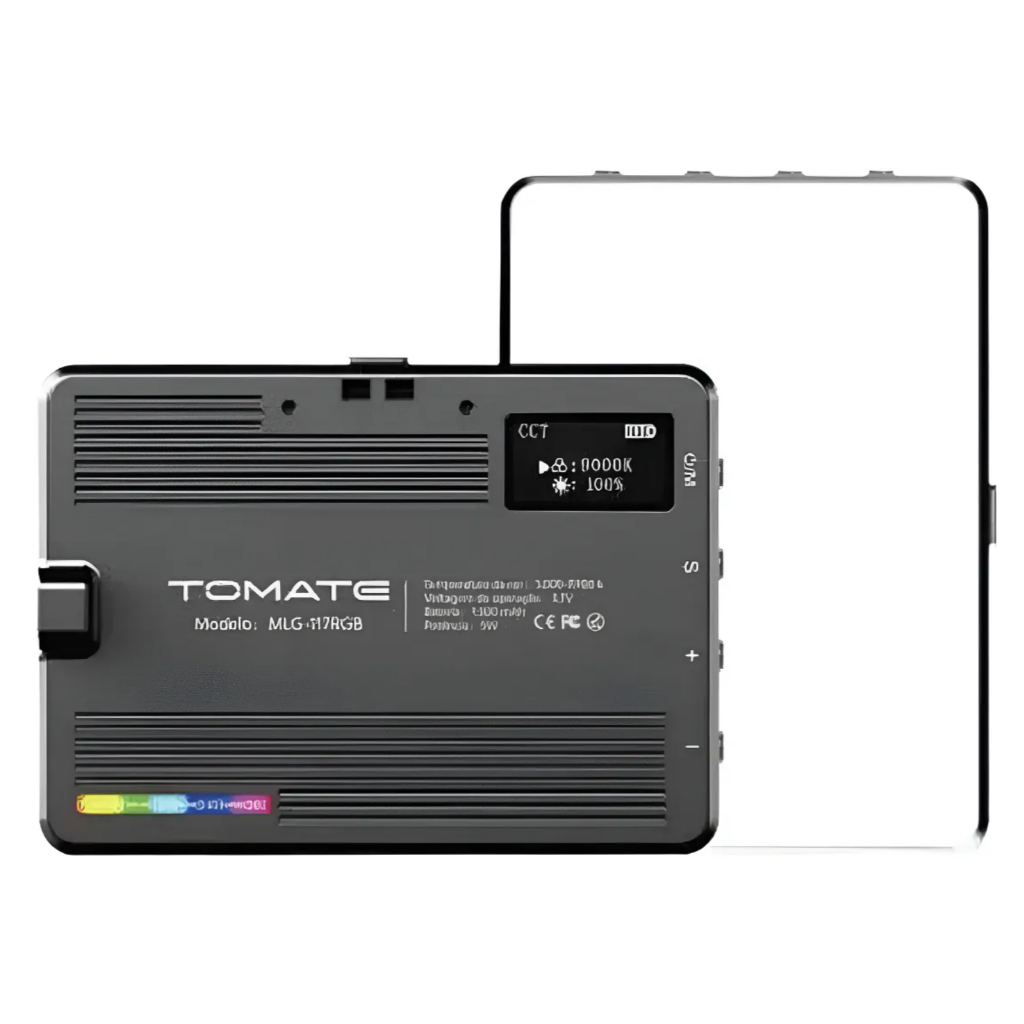 Iluminador LED Luz De Preenchimento RGB Mobile Tomate MLG-117RGB