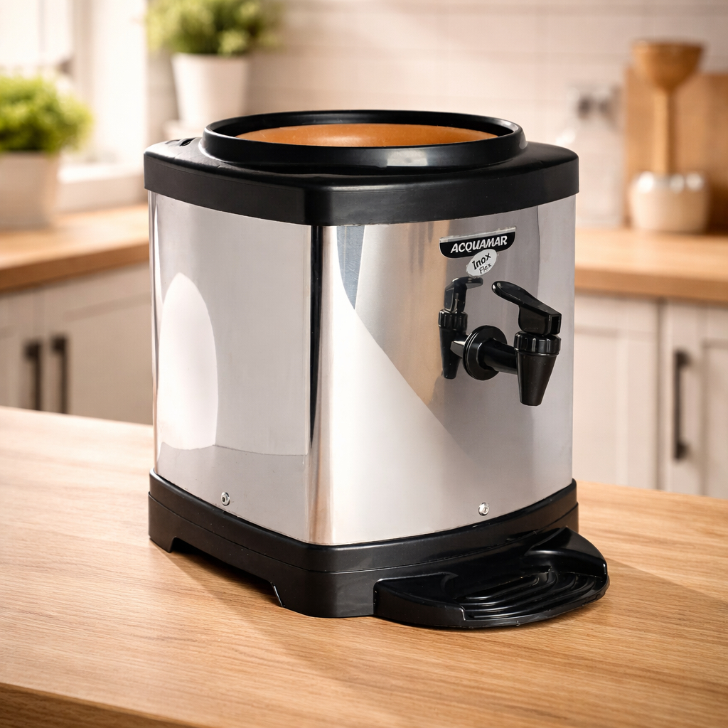 Bebedouro com Filtro Cerâmico Inox para Galão de 10 a 20L Suporte Antiferrugem Purificador Moderno