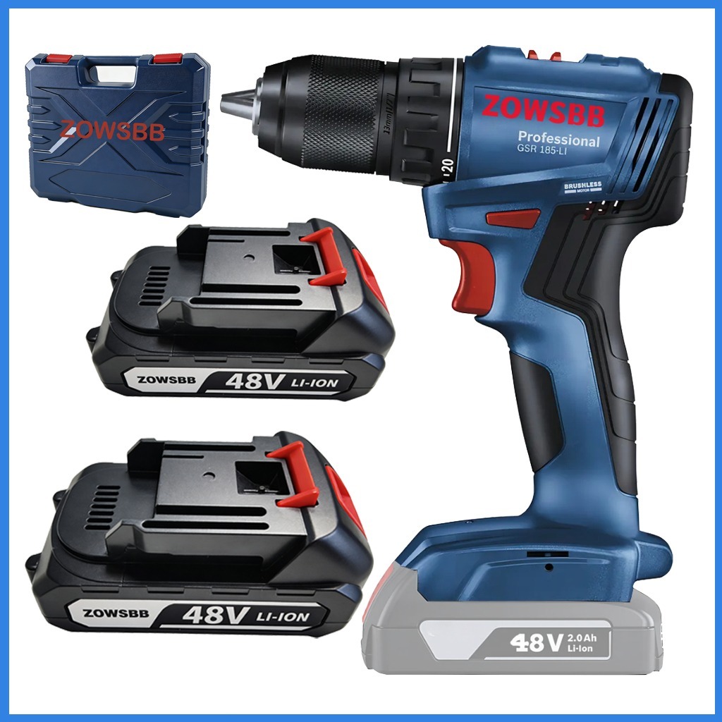 Profissional Parafusadeira GSB 6-115 geral Bosch elétrico de potência superio Furadeira 2 Baterias  1900r/min