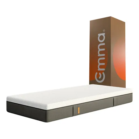 Colchão Emma Original Solteiro - Tecnologia Alemã Cor Branco/cinza