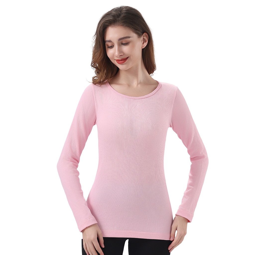 Blusa Termica feminina Segunda Pele Térmica Manga Longa com Proteção tamanho único listrada lmny03