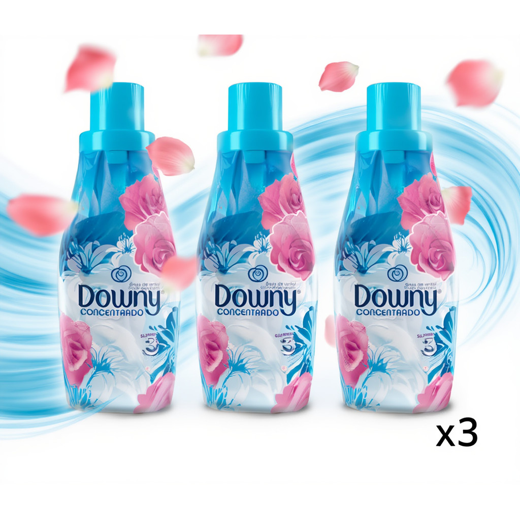 Kit com 03 amaciante de Roupas Downy  Concentrado 500ml brisa de Verão Coisas de Casa Limpeza