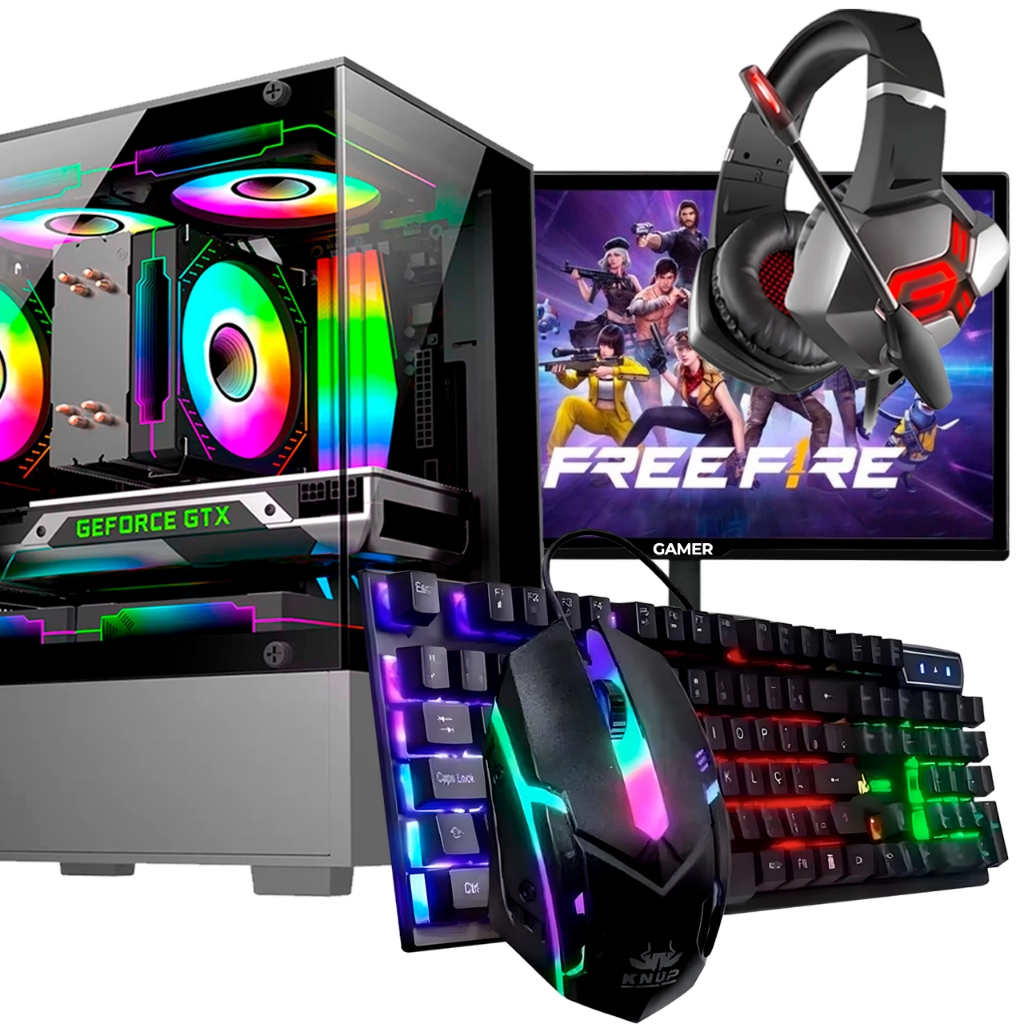 Pc Desktop Fácil Gamer I5 6gb Geforce Placa de video 1GB Wifi Ssd 240gb Hdmi
