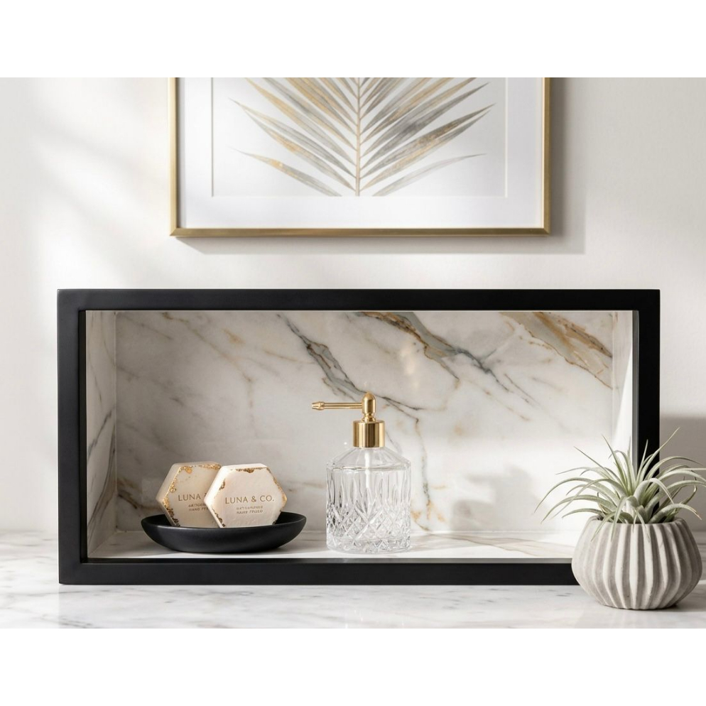 Nicho de Porcelanato 60x30 cm para Banheiro | Embutido na Parede | Banheiro e Lavabo | Envio Full