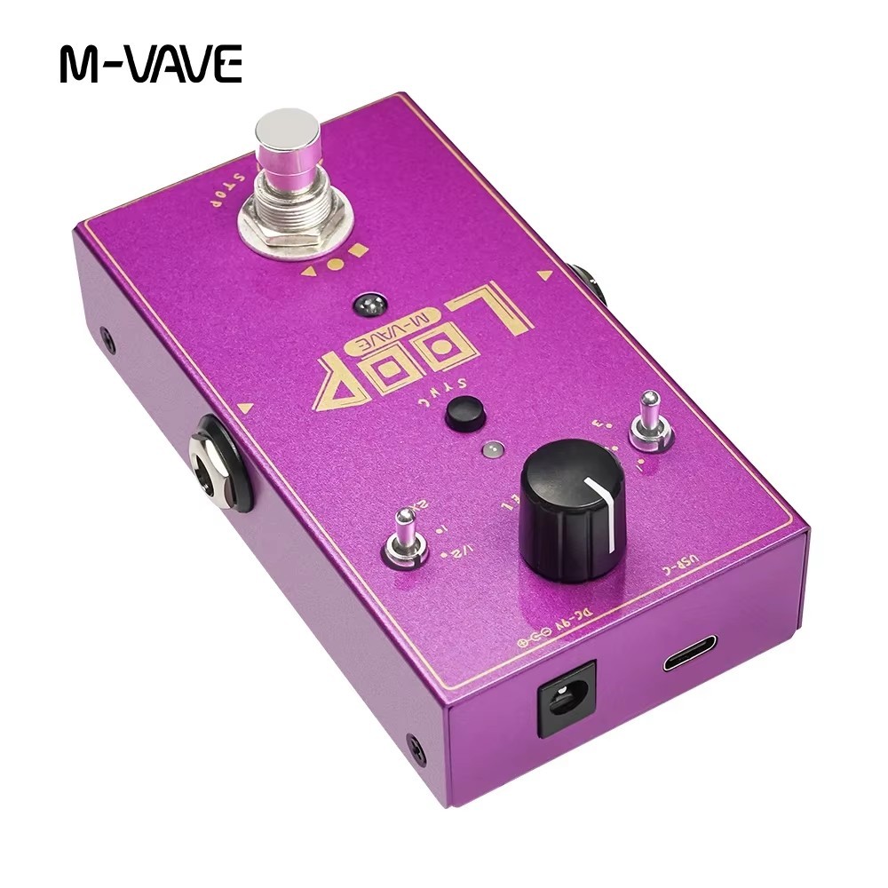 NOVO M-VAVE LOOP II 2Nd Generation Guitarra elétrica e ciclo de frases Gravação Monobloco Efeitor sobreposição ilimitada