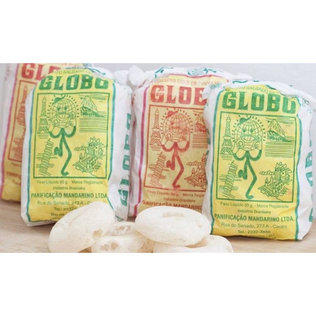Biscoito de Polvilho Globo Doce e Salgado 30 g - Oficial das praias Cariocas