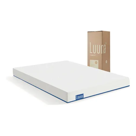 Colchão Queen Luuna Support, Espuma Firme, 10 Anos De Garantia, 18cm, Ortopédico Com Suporte À Coluna Branco
