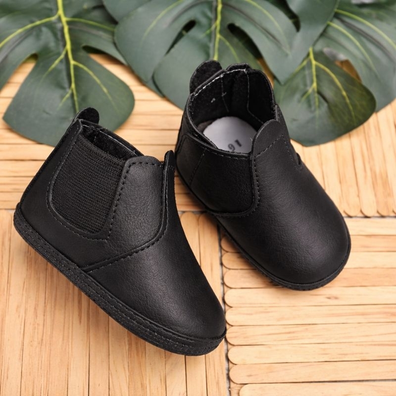 Botinha preta para bebê menino ou menina bota bebe infantil sapatinho cowboy quadrilha jeca junina