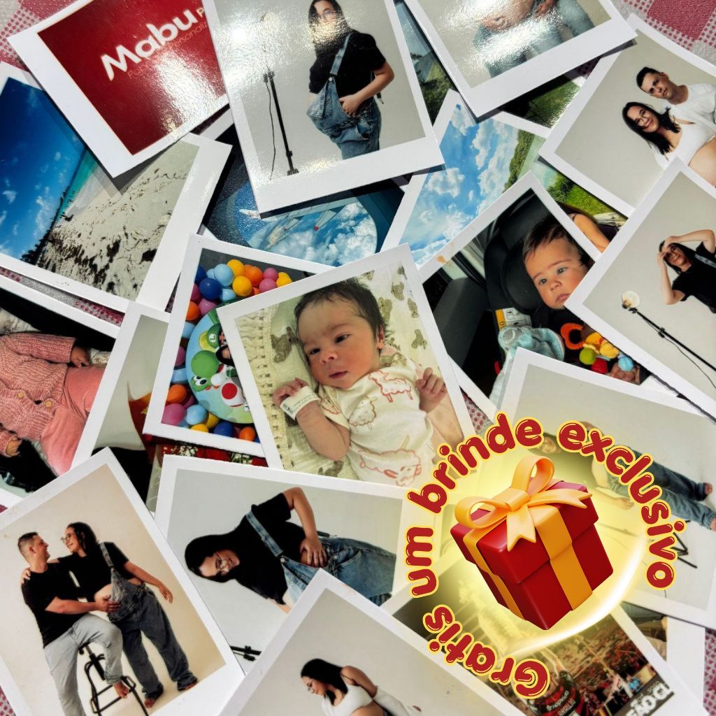 Mini Foto - Kit até 80 fotos - Cabe na capinha de Celular - Alta qualidade - Envio FULL