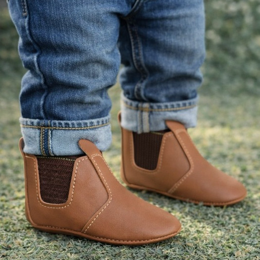 Botina Infantil Bota Jequinha Menino Menina Estilo Country Detalhes Elástico na Lateral Confortável
