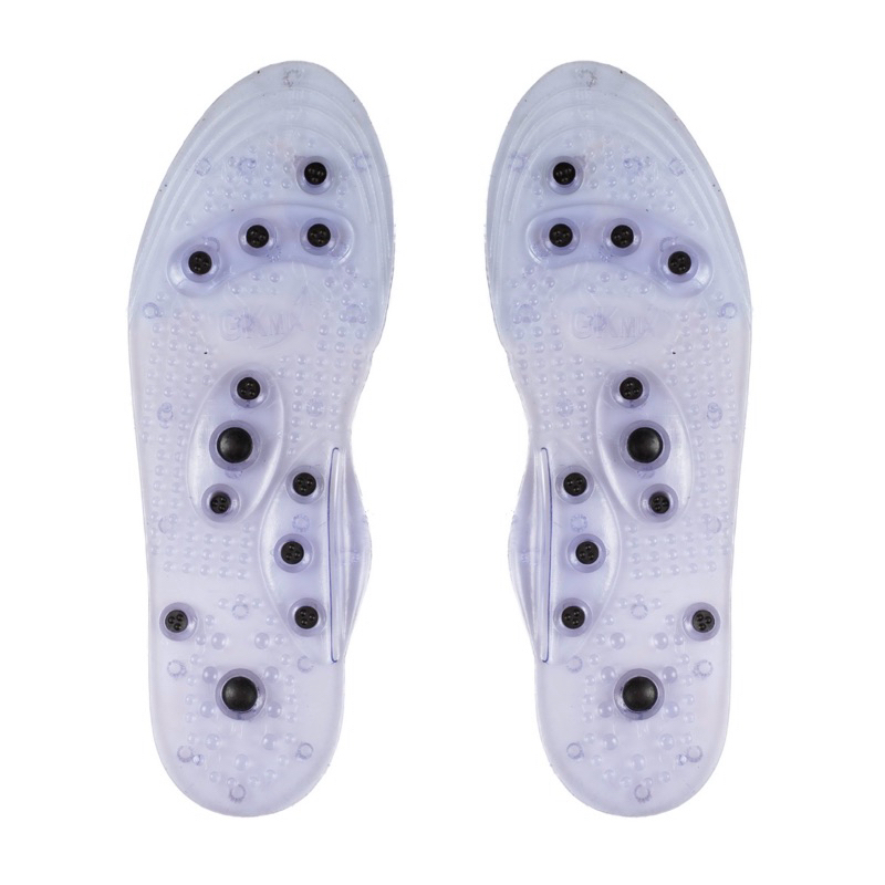 2 Pares Palmilha Ortopédica Magnética de Silicone Gel com imã para massageamento continuo nos pés