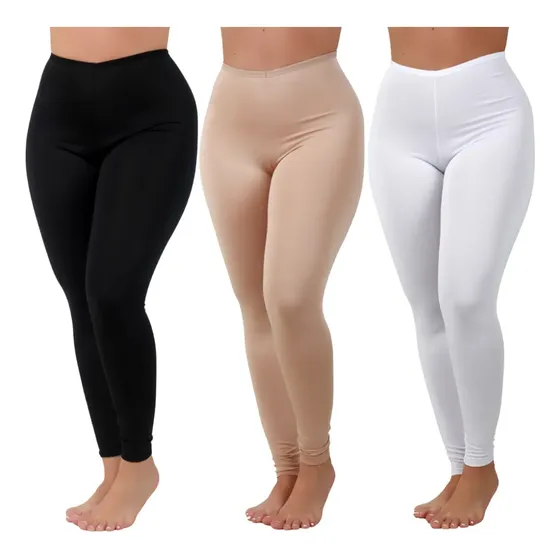 Kit 3 Calça Térmica Frio Inverno Segunda Pele Forro Anágua