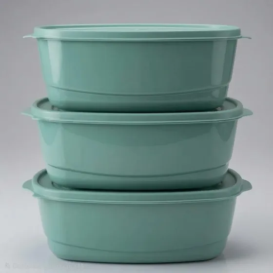 Kit Potes Saladeira C/3 Peças Oval  3 Litros Cozinha