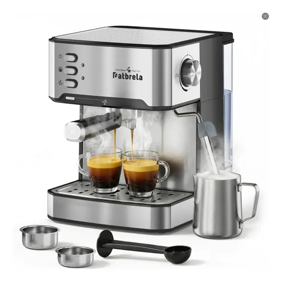 Cafeteira Profissional Espresso Cm004 20 Bar Com Bico Vapor