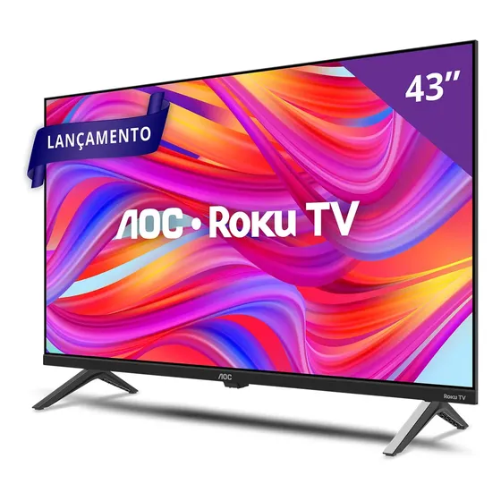 Smart Tv Aoc 43  Full Hd Roku Tv 43s5045 Hdmi 1 Usb Wifi
