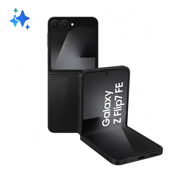 Samsung Galaxy Z Flip7 FE 128GB 8GB RAM Tela 6,7" AI Preto