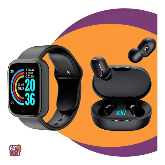 Relógio Digital Smartwatch GotWire? Pro com Fone de Ouvido Bluetooth Para Android e iOS Preto