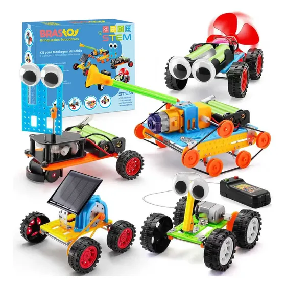 Camewin Blocos Construção Brinquedo 5 Kits De Robótica Stem, Experimento Científico Educativo Infantil