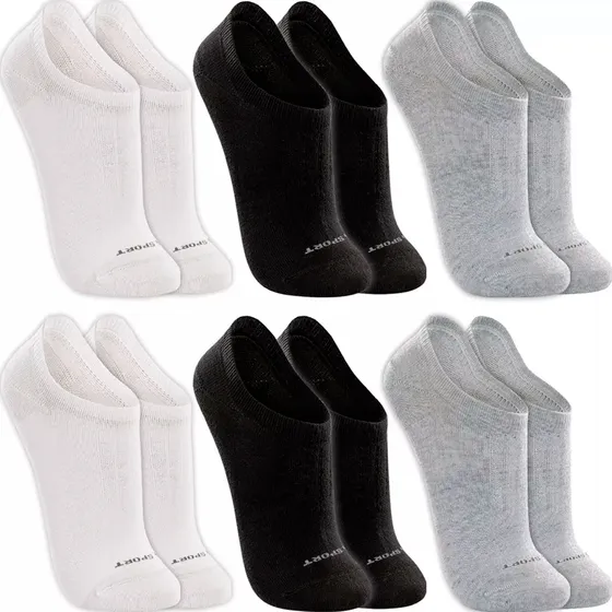Kit 6 Pares Meias Lupo Sapatilha Invisível Sport Original