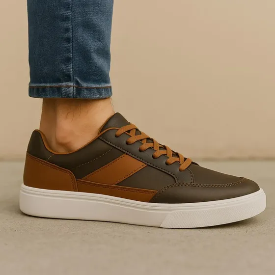 Sapatenis Casual Sneaker Caramelo Minimalista Confort Tênis