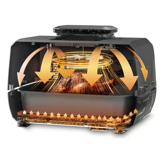 Fritadeira Elétrica Wap Air Fryer Barbecue 12 em 1 1800W