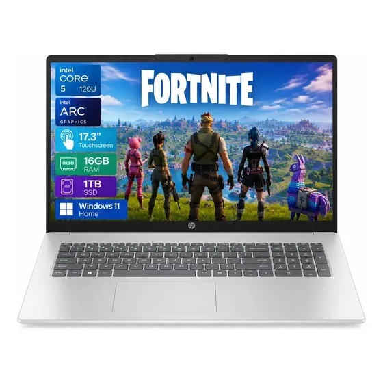 Tela sensível ao toque Hp Cn4153 17.3 17-intel Core 5 120u 16 GB de RAM 1 TB Ssd Windows 11 Home Intel Arc Graphics Silver