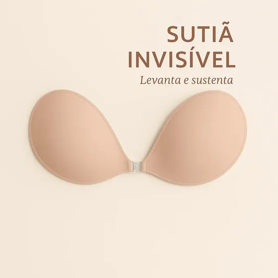 Sutiã Invisível Adesivo Silicone Colante