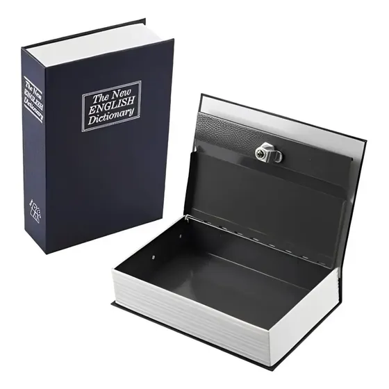 Cofre Camuflado Forma De Livro Dicionário Com Chave