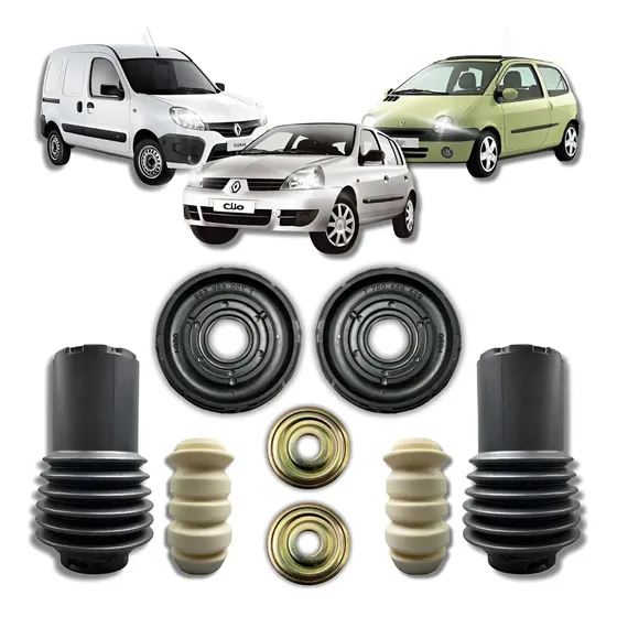 Kit Batente Coxim Amortecedor Dianteiro Para Clio Kangoo