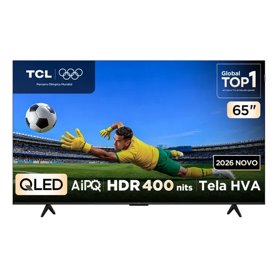 Smart TV TCL 65 Polegadas QLED 4K P7L WiFi Bluetooth Google TV HDR10+ 120 Hz VRR AIPQ 65P7L