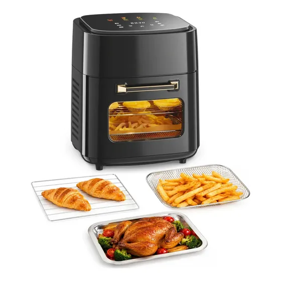 Fritadeira Elétrica Air Fryer Oven 10l Cozechic Digital Sem Óleo Com Painel Touch E Funções Automáticas