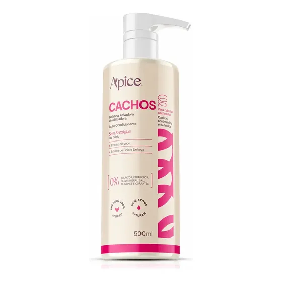 Gelatina Ativadora E Umidificadora Cachos Apse 500ml