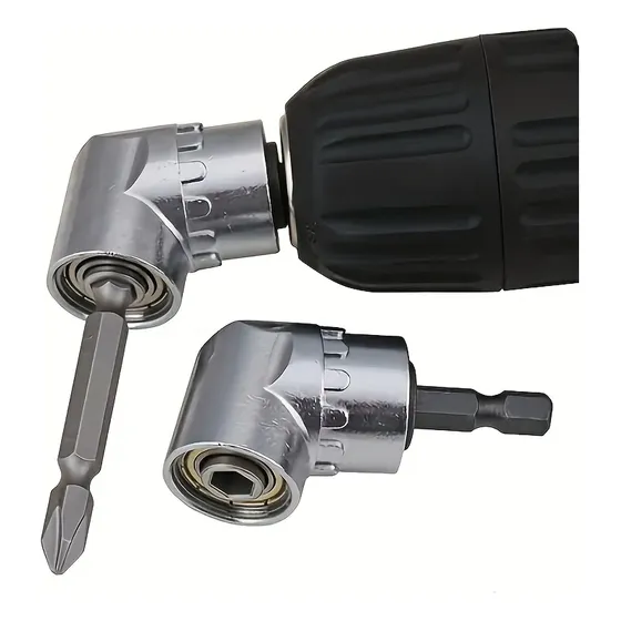 Adaptador Angular Magnético P/ Bits 1/4  Aço Cromo Vanádio