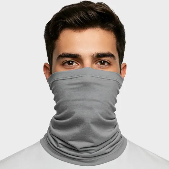 Bandana Cinza Sigma Tools Proteção UV +50 Ciclismo Corrida Unissex
