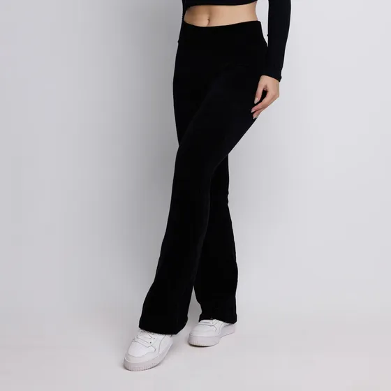 Calça Flare Cotelê Cintura Alta Grossa Inverno Canelada