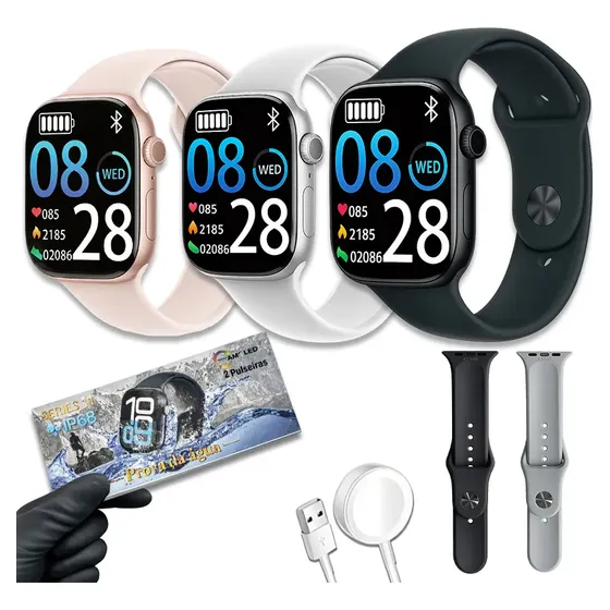 Smartwatch S11 45mm Ip68 Bluetooth Relógio Silicone