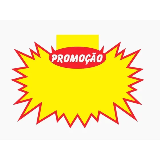 Cartaz Promoção Splash Placa De Preço 20x14 Cm - 100 Und