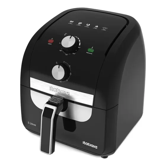 Fritadeira Eletrica Air Fryer 1500w 5 Litros Itatiaia Preto