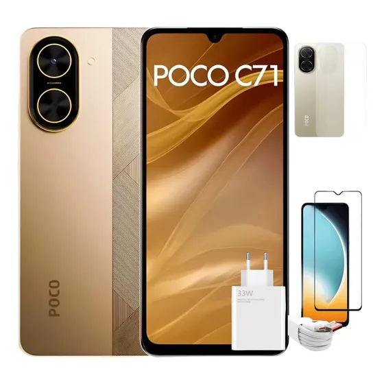 Smartphone Xiaomi Poco C71 Dual Sim 128gb 4+4ram + Brindes