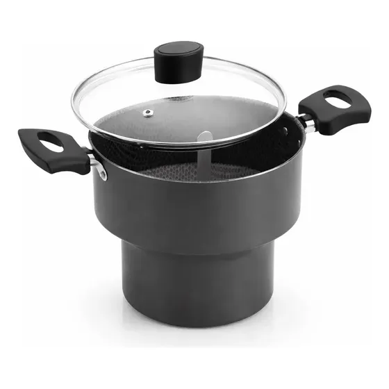 Cuscuzeira Antiaderente Tampa De Vidro Alegrete 1,5l