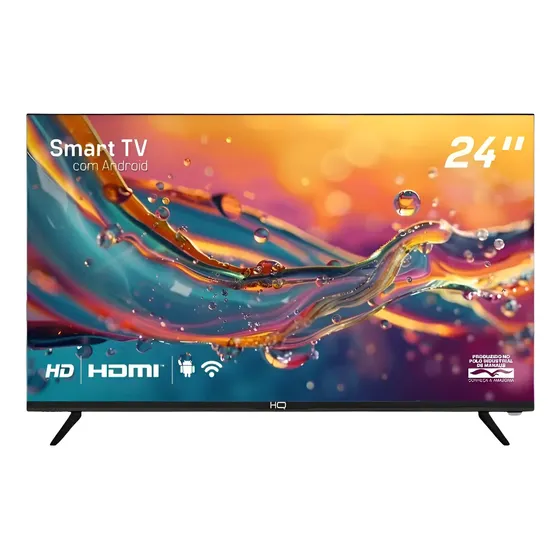 Smart Tv 24  Hq Led Hqs24nkhm 1366x768 Hdmi Wi-fi Android