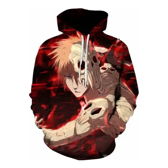 L Moletom I,p Zk Anime Bleach 3d Estampa Moda Kurosaki