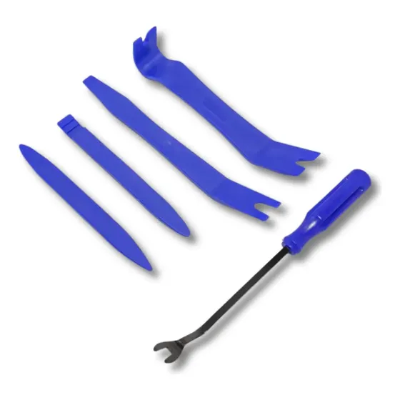 Jogo Com 5 Espatulas Remocao Painel Forro De Porta Veicular MFL