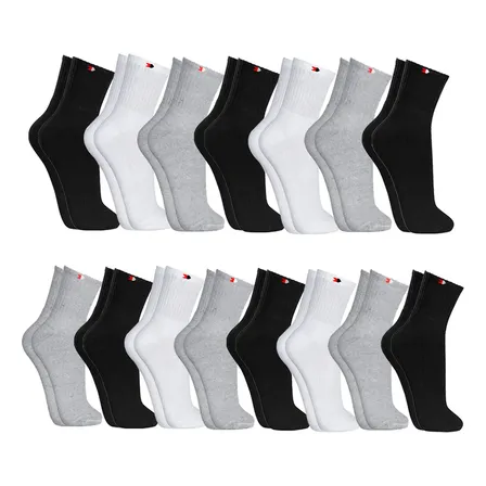 Kit 15 Pares Meias Sport Algodão Cano Médio Sandrini Confort Sortidos 39-43