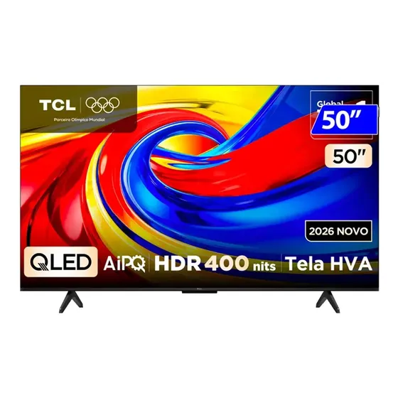 Smart Tv Tcl Qled 50 Polegadas 4k Wi-fi Google Tv 50p7l