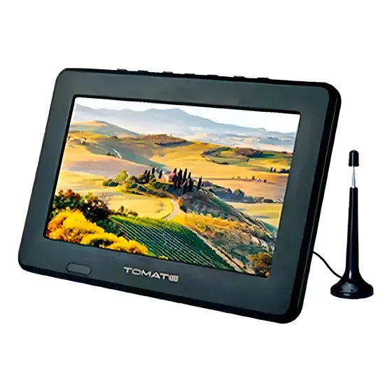 Tv Portatil Digital 9 Monitor Hd Antena Viagem Av Usb