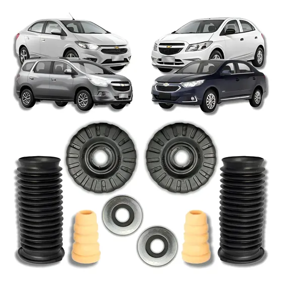 Kit Coxim Batente Amortecedor Dianteiro Onix Cobalt Prisma