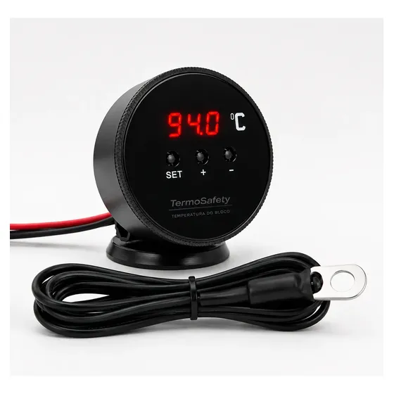 Medidor Temperatura Bloco Motor Copo Com Alarme Sirene