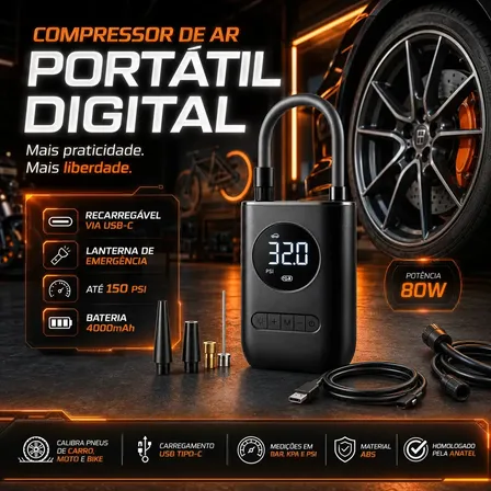 Portátil B&G Mini Compressor